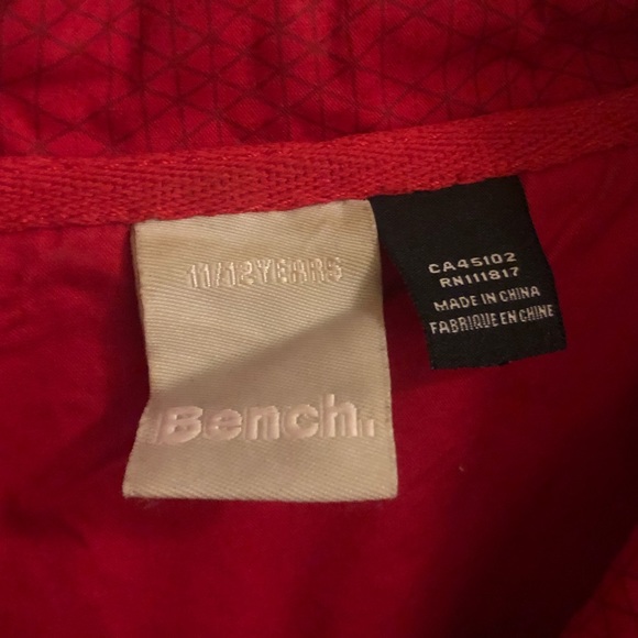 Girls Bench Red Jacket - Picture 3 of 5